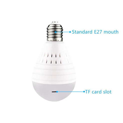 Qamera One - 360° Panoramic Light Bulb IR Camera